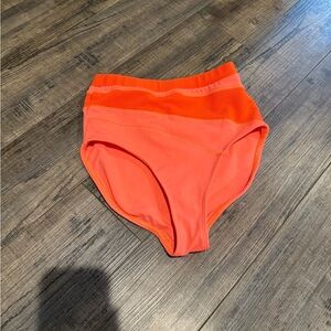 Bright Orange High-Waisted Brief Bottoms